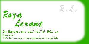 roza lerant business card